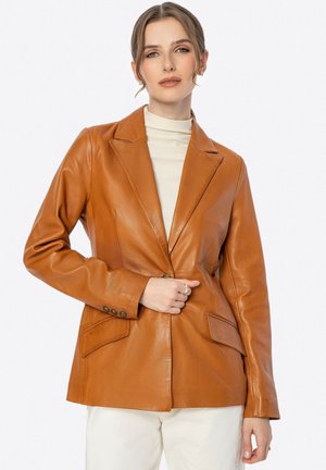 Leren jas - light brown