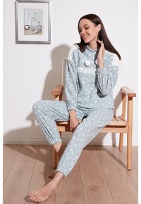 LELA REGULAR FIT SET - Komplet pidžame - mint