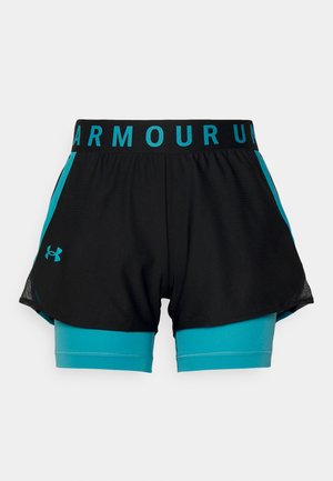 PLAY UP - Sports shorts - black/glacier blue