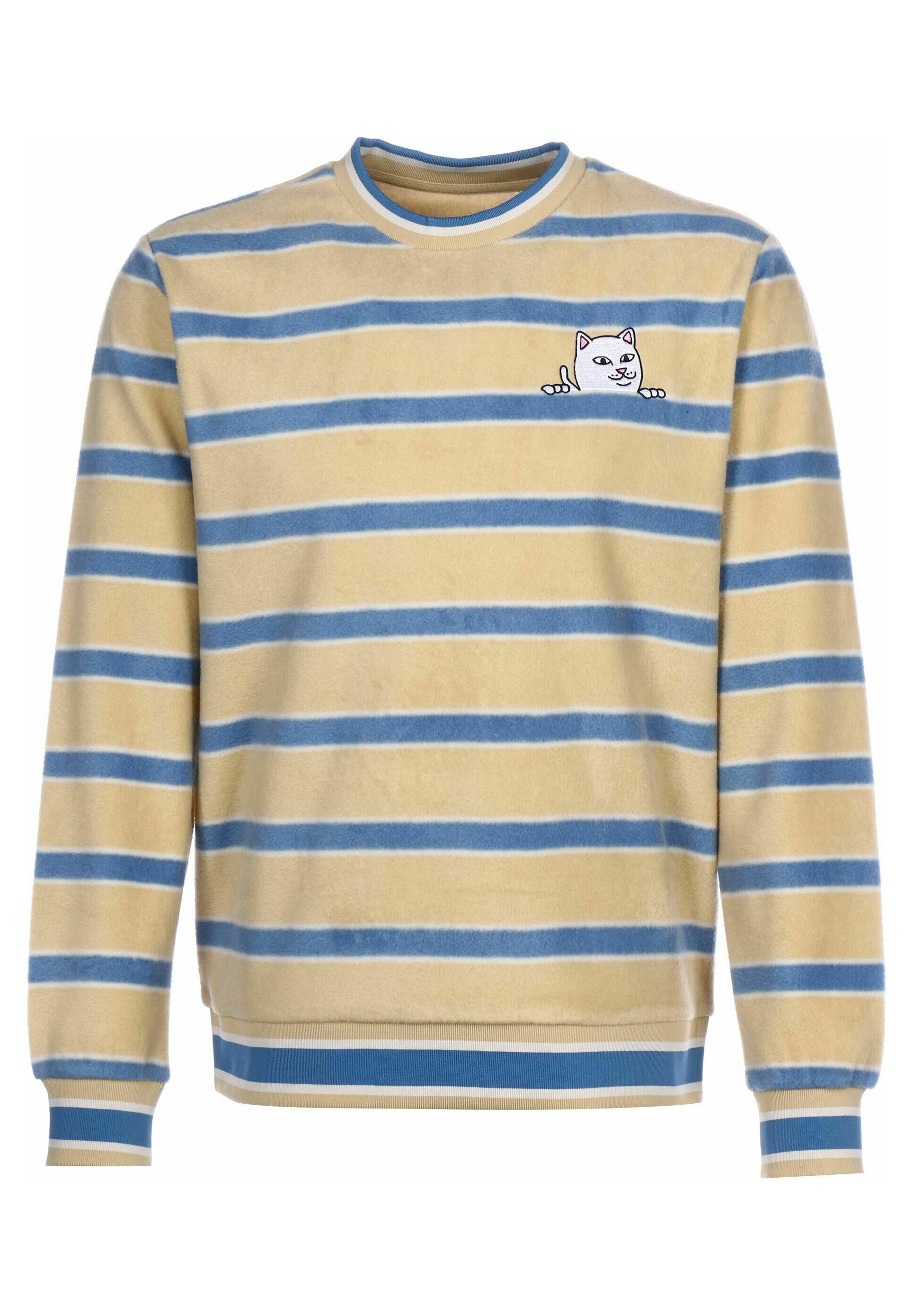 RIPNDIP PEEK A NERM EMBROIDERED BRUSHED - Fleece jumper -  yellow/multi-coloured - Zalando.de