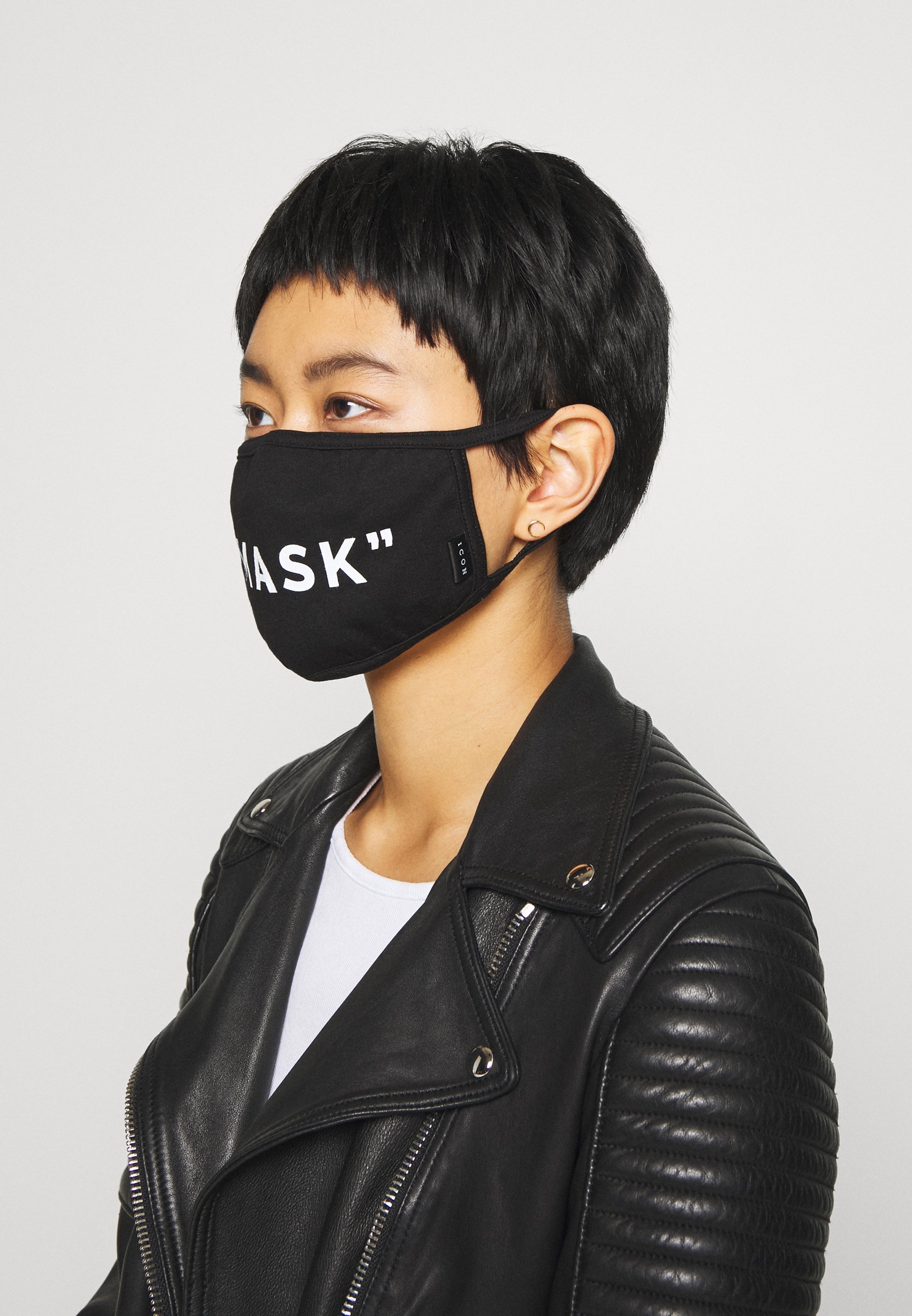 Icon Brand MULTI DESIGN COMMUNITY MASK 3 PACK - Stoffen mondkapje -  black/Zwart - Zalando.nl