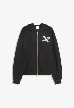 Bershka, WAFFLE 3D EMBROIDERY - HOODIE - - Sweat zippé - black