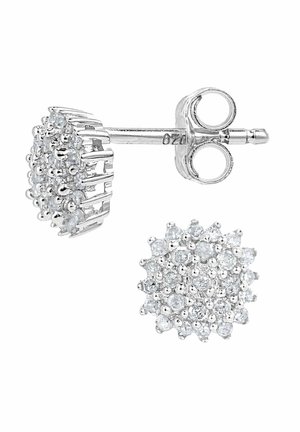 Pendientes - white gold - coloured