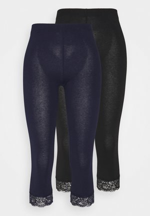 2 PACK - Legíny - black/dark blue