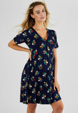 DITSY PRINT V-NECK REGULAR FIT - Skjortklänning - navy blue floral