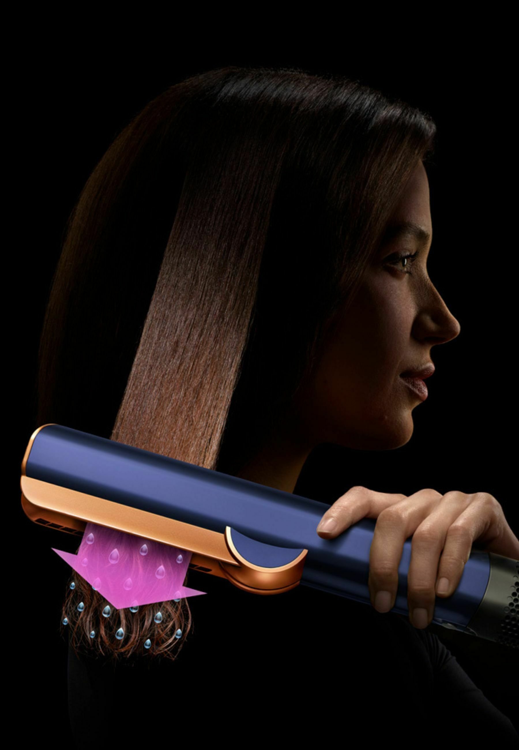 ★美品★ dyson airstrait ネイビー Dyson Airstrait Hair Straightener - Macy's