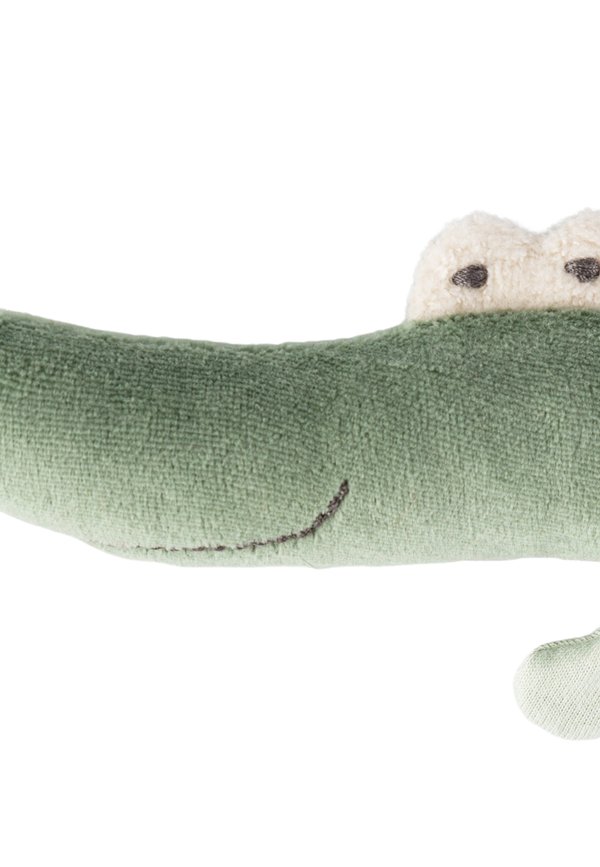 RASSEL-KROKODIL  – Kuscheltier – grün