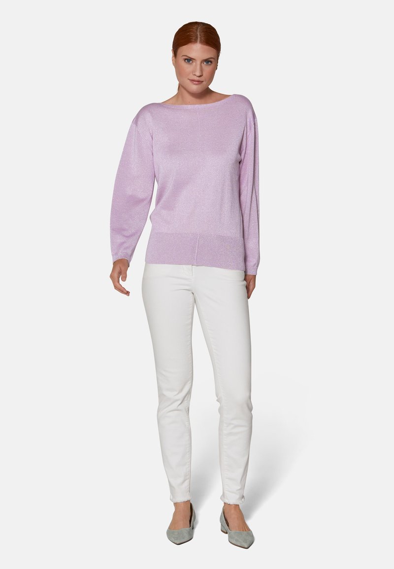 Damen Strickjacken | MADELEINE Strickpullover eisrose silberfarben/rosa meliert - TV47187 Damen Strickjacken | MADELEINE Strickpullover eisrose silberfarben/rosa meliert - TV47187