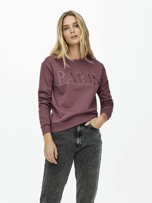 JDY JDYPARIS LS EMB JRS - Sweatshirt - rose brown