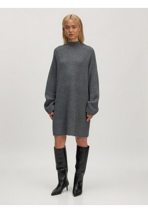 Strickkleid - graumeliert