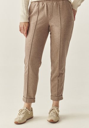 SUMKO - Pantalon classique - beige melange