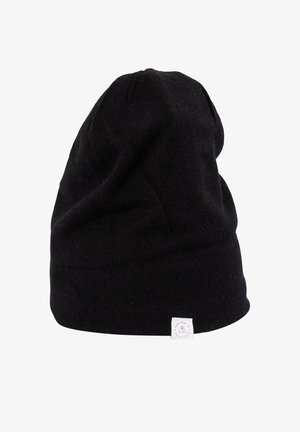 CASH-MERE Bonnet - schwarz und hellgrau