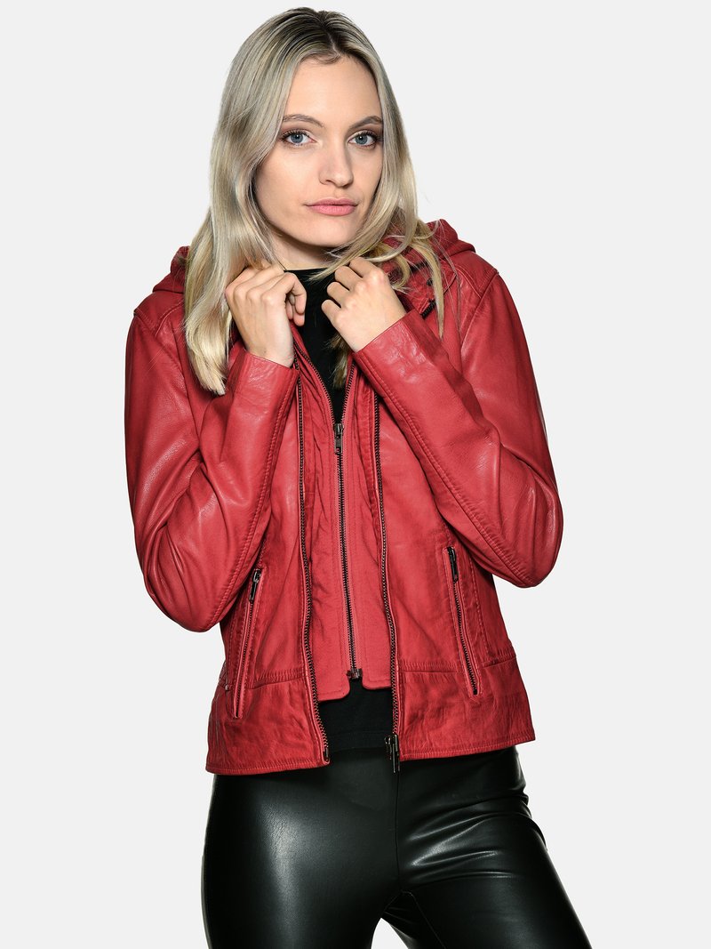 JCC Lederjacke - red