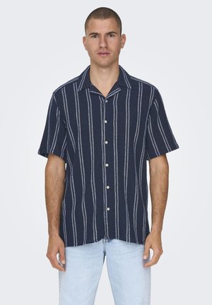 ONSTREV LIFE REG STRUC STRIPE - Hemd - dark navy