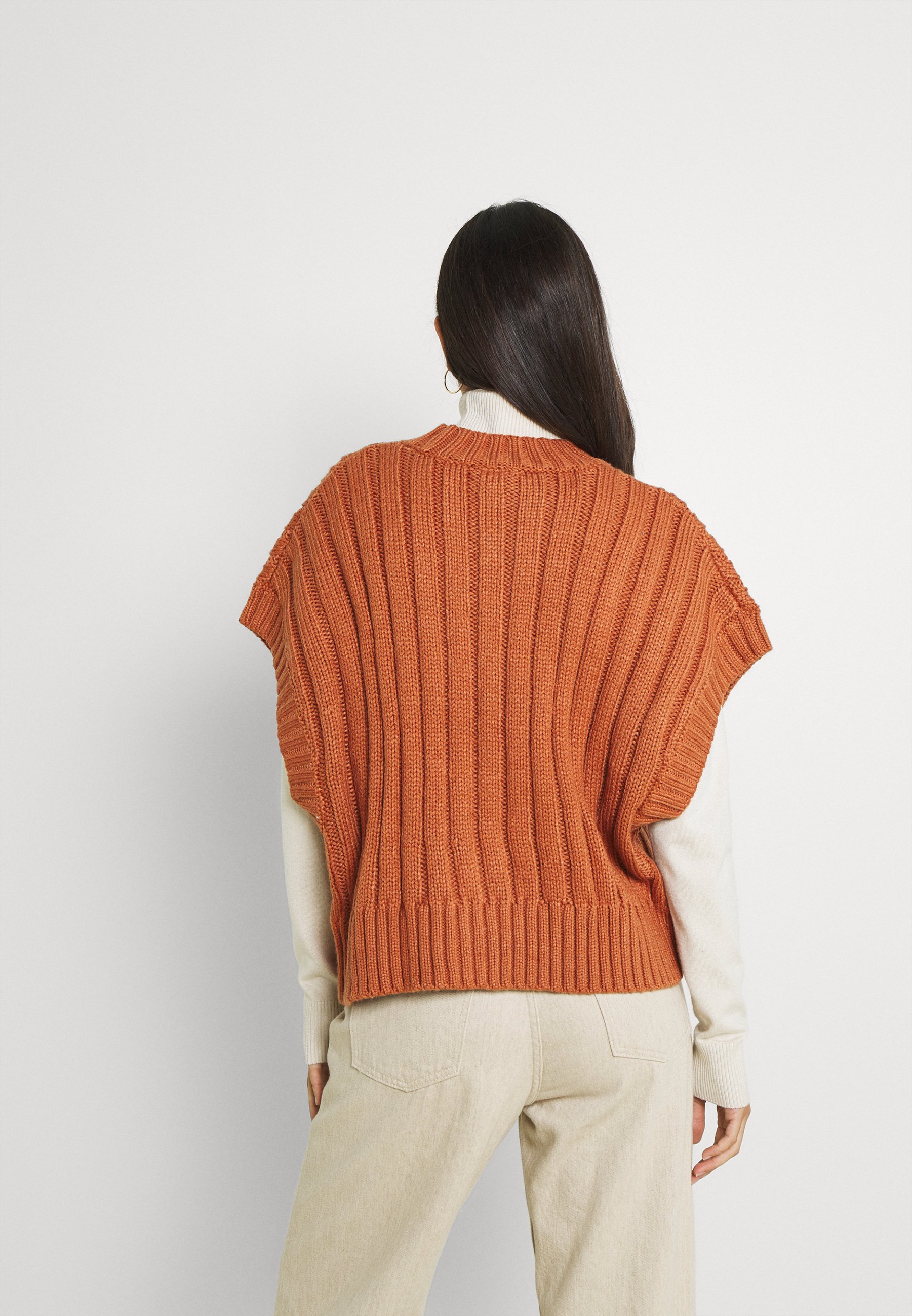Monki Jumper - rust/metallic red 