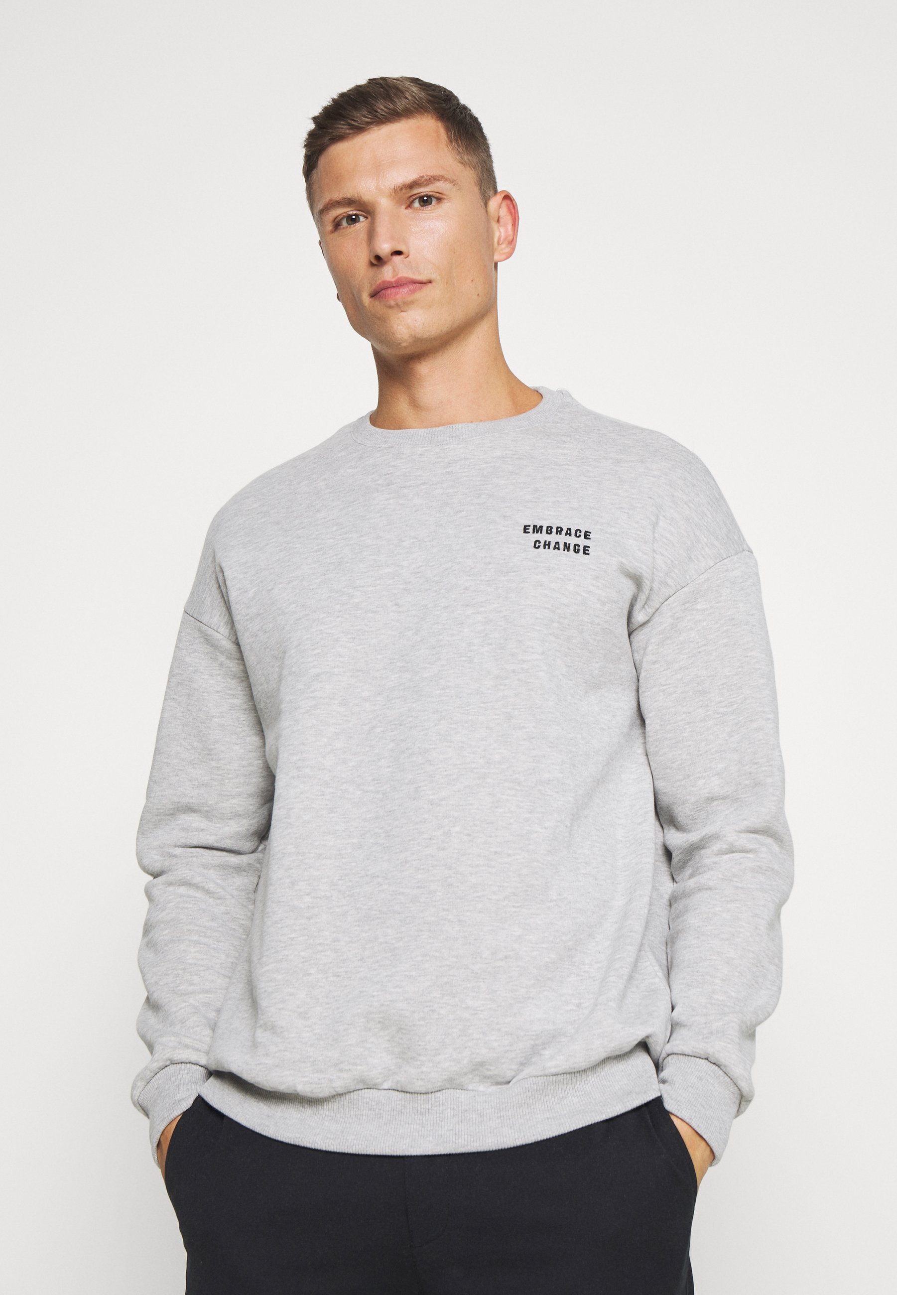 Pier One Sweatshirt mottled light grey Zalando.no Pier One Sweatshirt - mottled grey