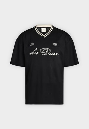 Les Deux, MESH T SHIRT - Μπλουζάκι με στάμπα - tap shoe black