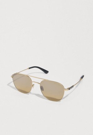 Sunglasses - matte pale gold-coloured/brown