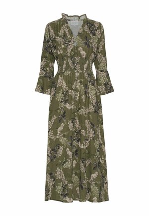 AMERICANDREAMS, SALLY - Μάξι φόρεμα - army green big flower