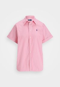 OVERSIZE FIT STRIPED COTTON SHIRT - Užsagstoma palaidinė - white/pink