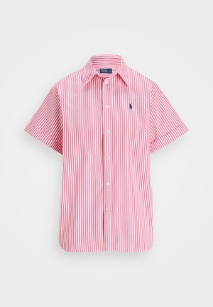 Polo Ralph Lauren OVERSIZE FIT STRIPED COTTON SHIRT - Skjortebluse - white/pink