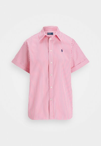 Polo Ralph Lauren OVERSIZE FIT STRIPED COTTON SHIRT - Užsagstoma palaidinė - white/pink