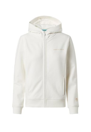 North Sails, WITH TONAL LOGO - Felpa con zip - ivory