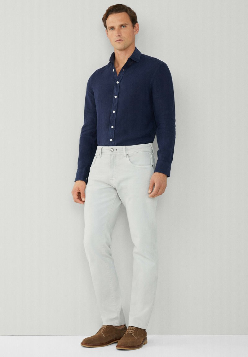 Hackett London Slim fit jeans grijs Hackett London Slim fit jeans grijs