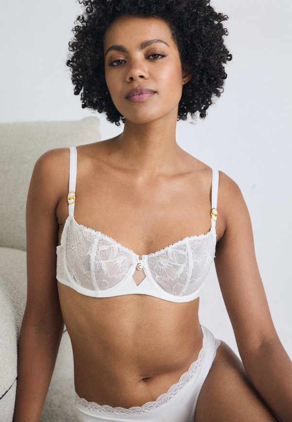 ORCHIDS HALF CUP BALCONY  - Underwired bra - milk