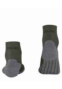 FALKE TK5 COOL SHORT TREKKING LIGHT CUSHIONING - Calze sportive - military