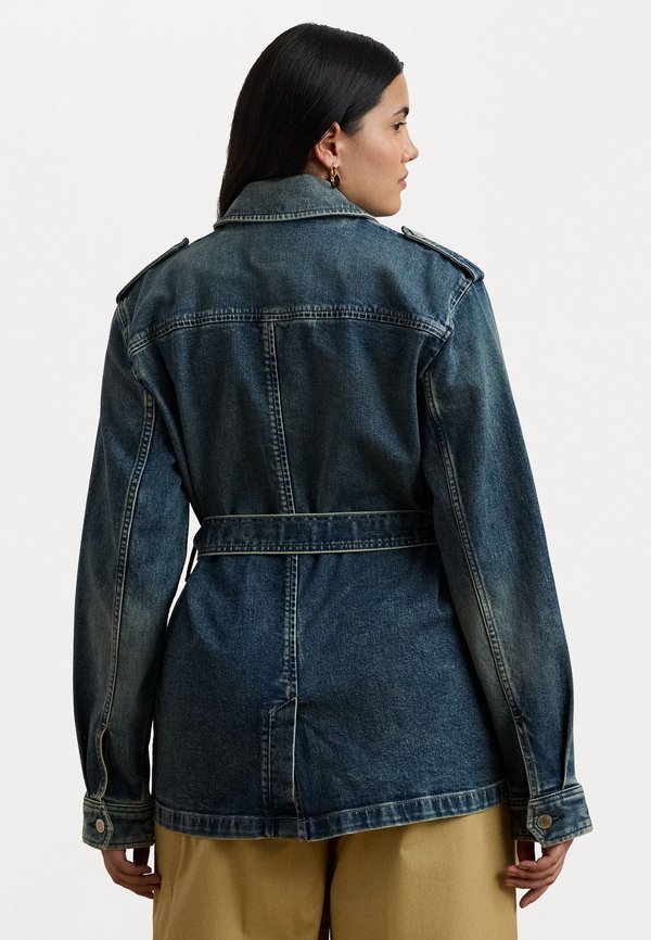 KUFRELL BELTED DENIM FIELD JACKET - Denim jacket - haze wash3