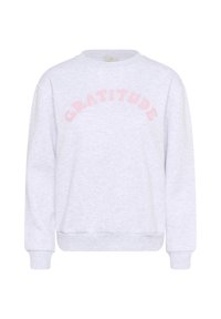 Melegítőfelső - light grey melange w text