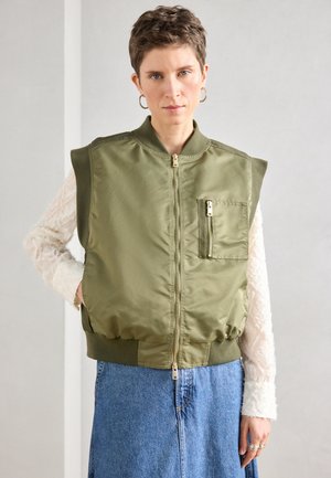 NEOLA WAISTCOAT - Γιλέκο - olive night