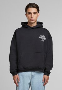 Another Cotton Lab SUNDAY RUNNING CLUB OVERSIZED - Hættetrøje - black