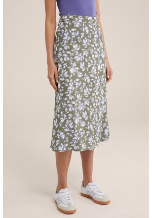 Jupe trapèze - olive