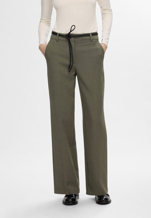 SLFRITA WIDE PANT  - Housut - kalamata