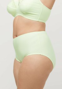 Ulla Popken 2ER-PACK NADELSTREIFEN HÖHER GESCHNITTEN - Slip - light green