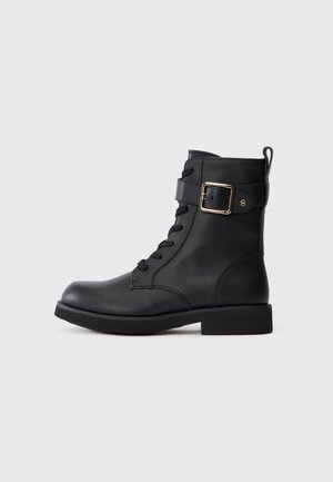 ELERI - Botine cu șireturi - black