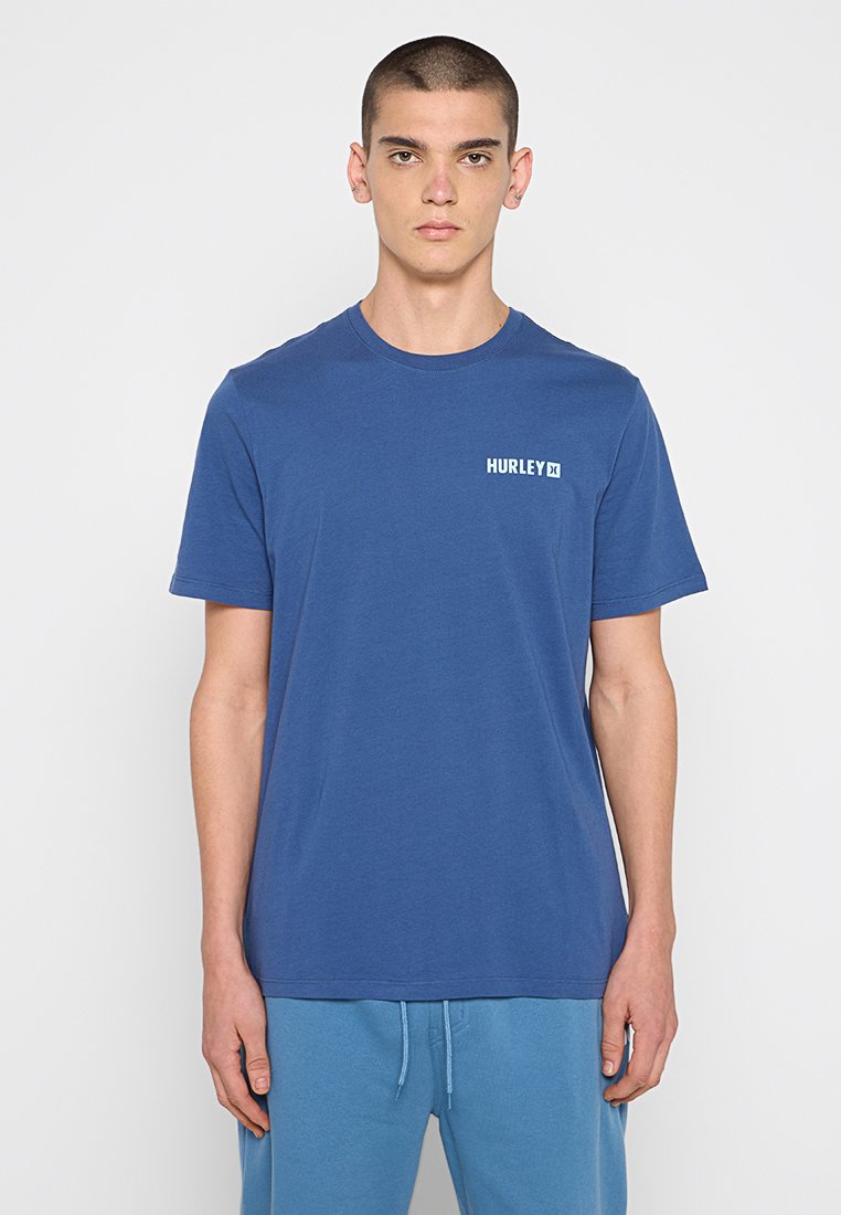hurley T-shirt print blauw