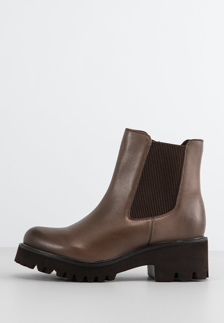 CAFèNOIR Enkellaarsjes met plateauzool bruin CAFèNOIR Enkellaarsjes met plateauzool bruin