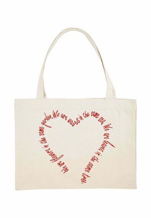 FLOWERS PRINT - Shopping Bag - off-white