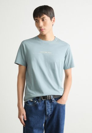 MINIMAL LOGO TEE - T-shirt basic - lead