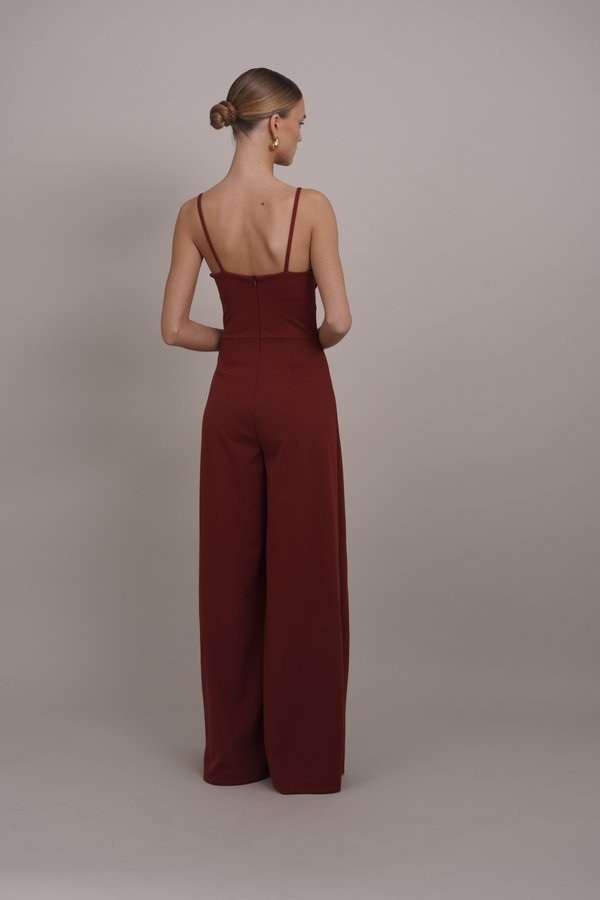 SASHA CORSET STYLE - Jumpsuit - burnt orange3