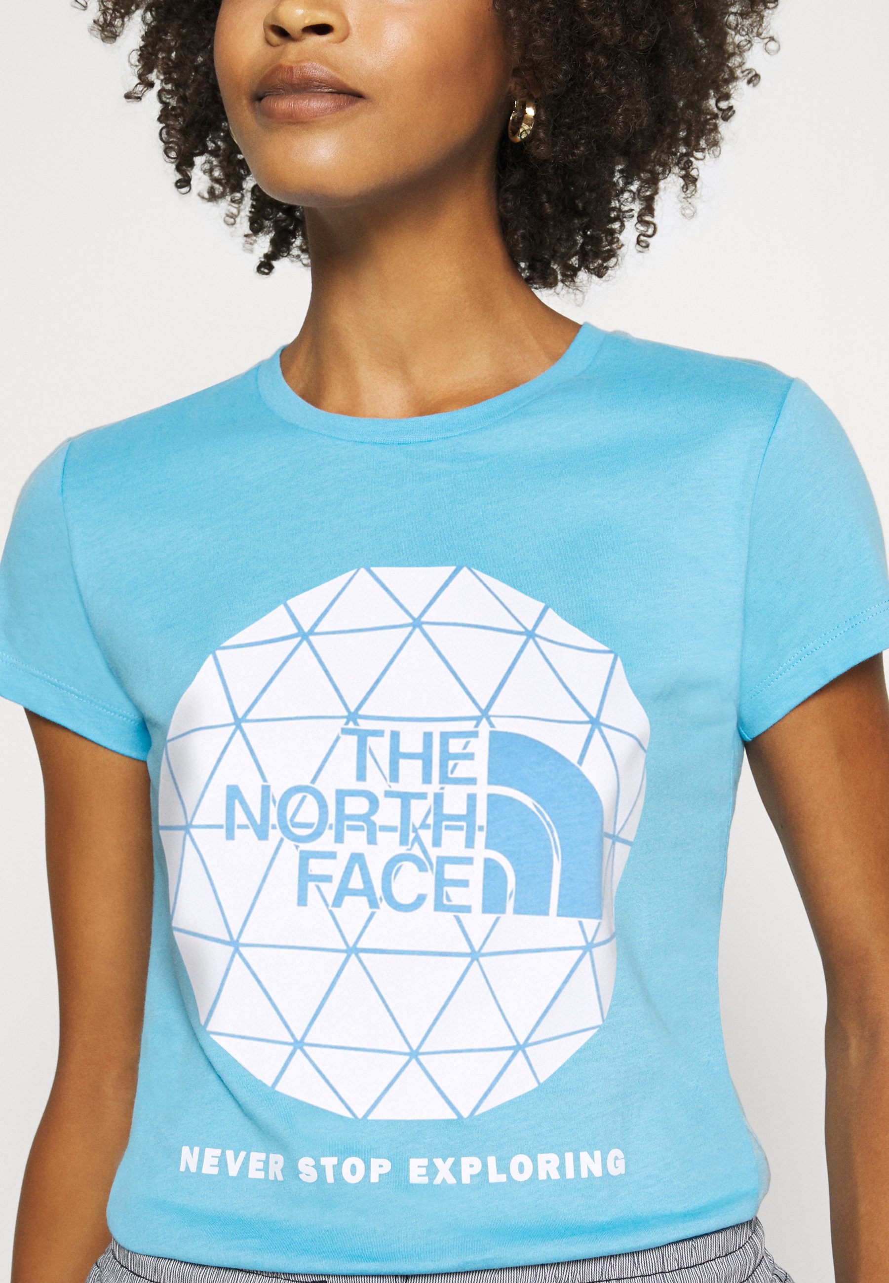 The North Face GEODOME TEE T shirts med print ethereal The North Face GEODOME TEE - T-shirts med print - ethereal blue