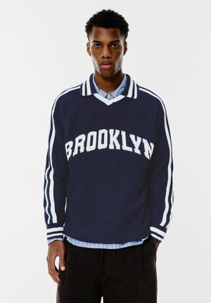 BROOKLYN GRAPHIC - Polokošeľa - dark blue