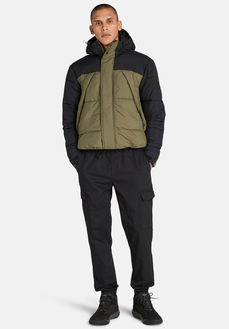 Timberland DURABLE WATER REPELLENT PUFFER JACKET - Zimní bunda - green black