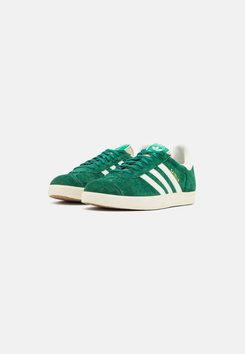 adidas Originals GAZELLE - Sneakers basse - dark green/off white/cream white/verde  scuro - Zalando.it
