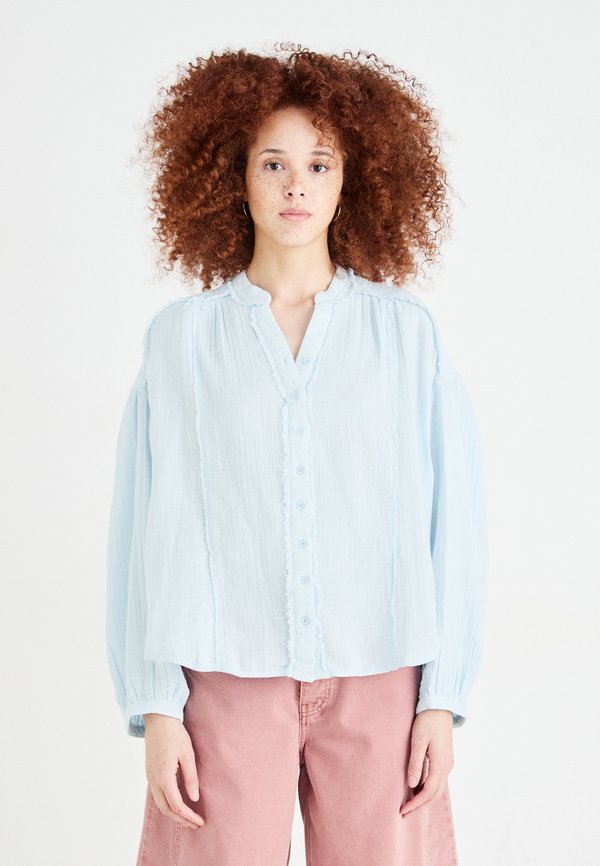 VALLEY DOUBLE CLOTH - Button-down blouse - ice water