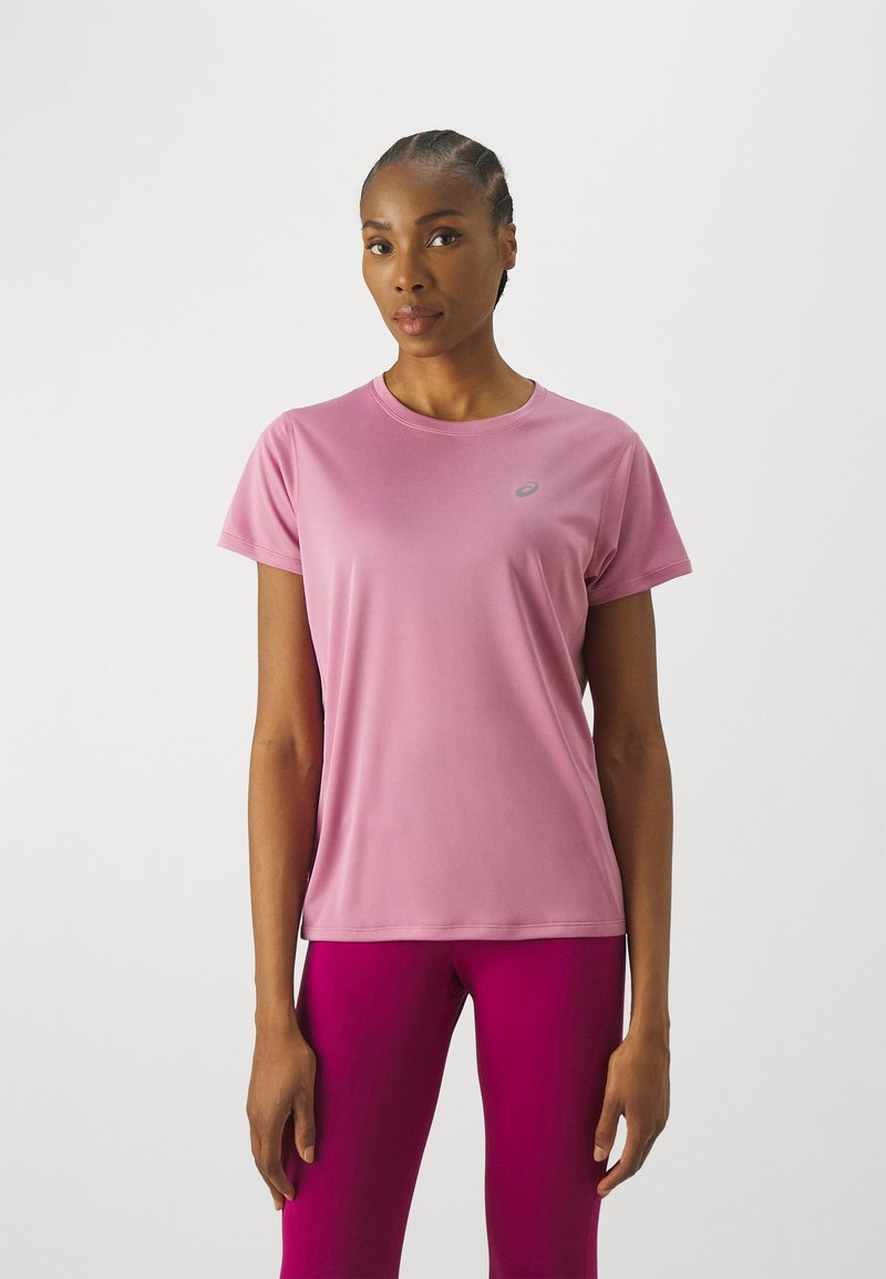 ASICS CORE TOP - Tekninen t-paita - soft berry