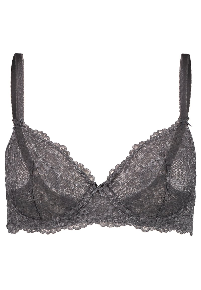 Savage X Fenty Unlined Bra Bugel Bh Blackened Pearl Schwarz Zalando De